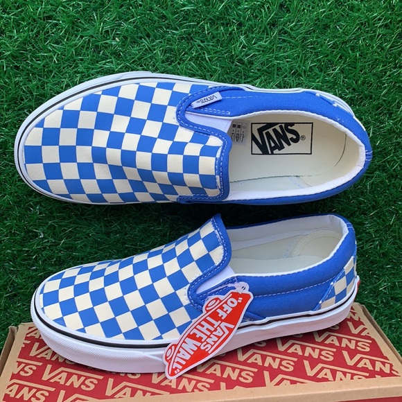 VANS CLASSIC SLIP ON CHKRBRD NEBULAS Bl/Trwht WMNS - Picture 13 of 16